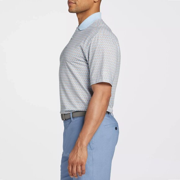 Walter Hagen Men's Clubhouse 19th Hole Golf Polo Nineteenth Blue/Orange Size XL - Picture 4 of 13